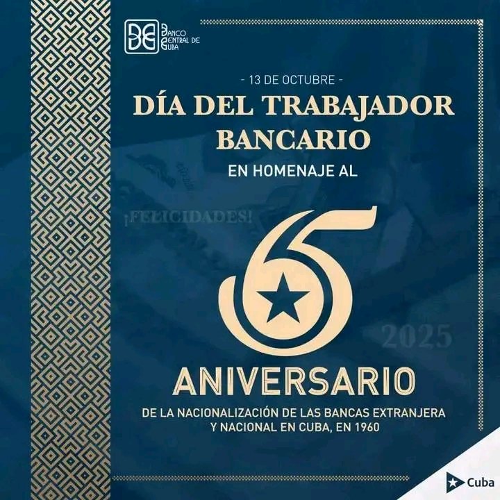 Muchas felicidades a los trabajadores bancarios de #Cuba en su día. Una felicitación a los de #MoaPrimeraPorElTrabajo.
#HonorHolguinero
#EnMoaPodemos
<a href="/AsambleaMoa/">Asamblea Municipal Poder Popular MOA</a> 
<a href="/ManolihaHolguin/">Manuel F Hernández Aguilera</a> 
<a href="/QueipoRuiz/">Joel Queipo Ruíz</a> 
<a href="/YiganisM/">Yiganis Cruz Martínez</a>
