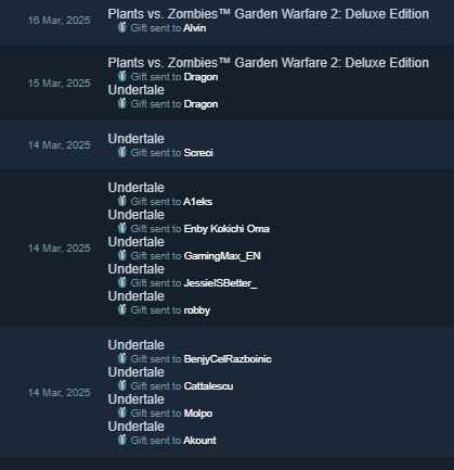 _NotGabe__'s tweet image. I forgot I lowkey was on a gifting spree a year back what was I on bro