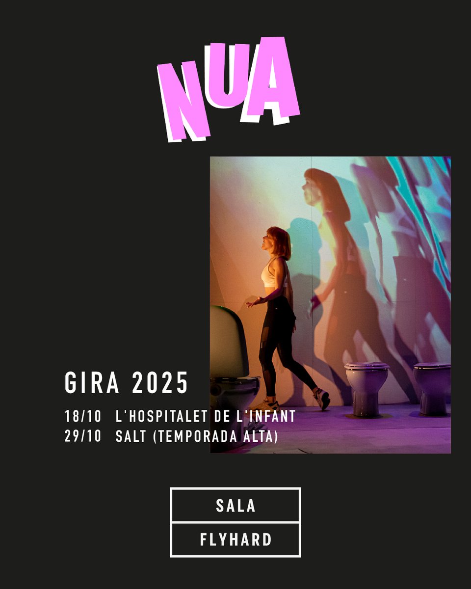 Sala Flyhard (@salaflyhard) on Twitter photo 🚘 En gira: NUA, radiografia d'un trastorn, de <a href="/AnnM_Perello/">Ann Perelló</a> i Andrea Ros i direcció de <a href="/AranMarta/">Marta Aran</a>
Un retrat cru i en primera persona dels TCA i la pressió estètica.
📆 18/10, L'hospitalet del l'Infant
📆 29/10, <a href="/teatredesalt/">Teatre de Salt</a> dins <a href="/temporadaalta/">Temporada Alta</a> 🚘 En gira: NUA, radiografia d'un trastorn, de <a href="/AnnM_Perello/">Ann Perelló</a> i Andrea Ros i direcció de <a href="/AranMarta/">Marta Aran</a>
Un retrat cru i en primera persona dels TCA i la pressió estètica.
📆 18/10, L'hospitalet del l'Infant
📆 29/10, <a href="/teatredesalt/">Teatre de Salt</a> dins <a href="/temporadaalta/">Temporada Alta</a>