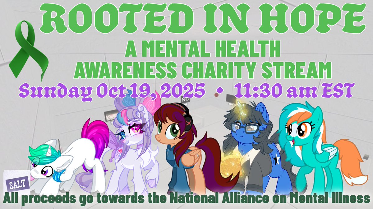 🌲 Join us this Sunday at 11:30 AM EST! 

We’re raising awareness &amp; funds for <a href="/NAMICommunicate/">NAMI</a> through Rooted in Hope - a VRChat charity stream featuring an immersive journey exploring anxiety &amp; healing.

Let’s come together &amp; support mental health!
⬇️Links below