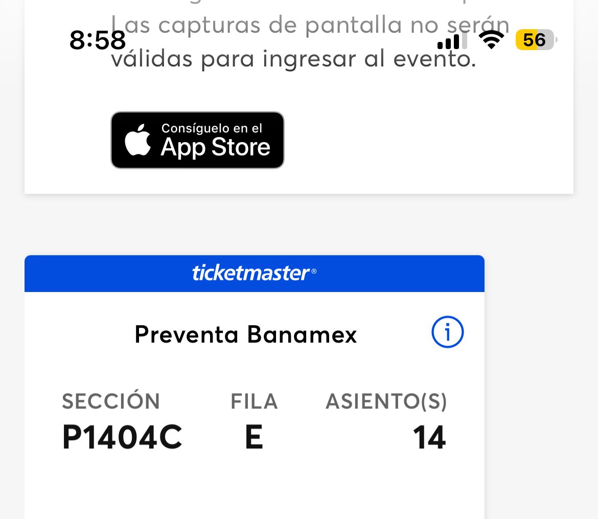 Dimacontrol's tweet photo. @mx_tickets 
Hola perdón x la molestia, por asuntos personales me veo obligado a vender mi boleto para Cazzu para el día de mañana 14 de octubre, lo estoy dando al precio de preferencia, pero puedo recibir sugerencias para tratar el precio debido a la urgencia!
Gracias https://t.co/EoKLIrV8PM
