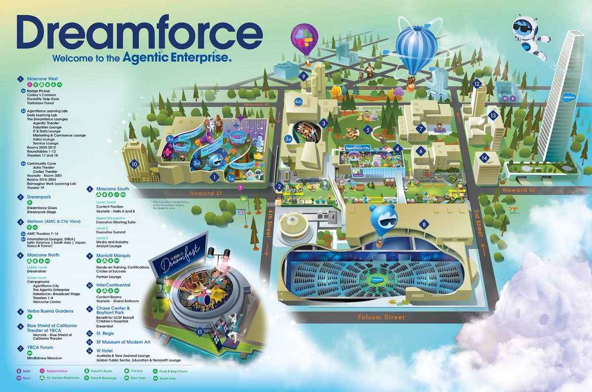 Where will #DF25 take you first? Get the official Dreamforce map and start planning your route!