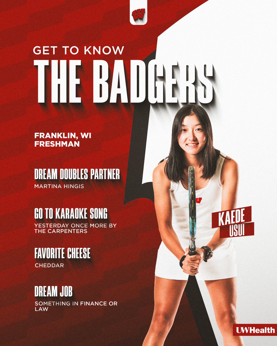 Let's meet the team!

Starting off with Kaede Usui!

#OnWisconsin | <a href="/UWHealth/">UW Health</a>