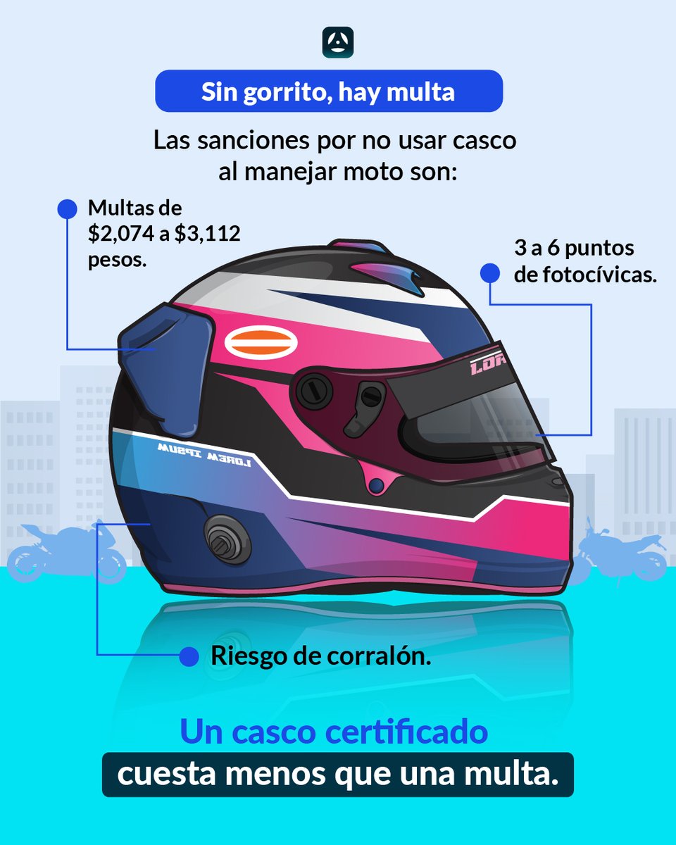 💸🏍️ No te quites el casco, te puede salir caro.

#AutoChilango #Moto #ChilangoInforma