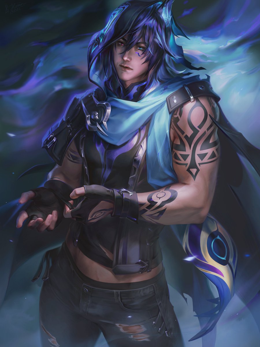 #Ororon day today #GenshinImpact happy birthday bé củ cải iu 💙💜 aaa, got a free time so I tried to finish my old unfinished painting .