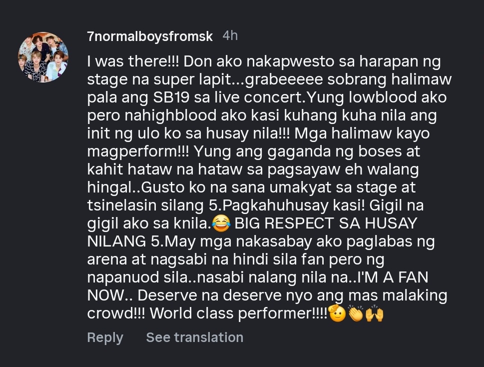 Kuya, for sure wala ka dito sa X. Pero tawang tawa ko sa tsitsinelasin yung lima! 🤣🤣🤣
Walang paawat yan sila eh. Naguumapaw sa husay eh! 

Haaay, nakakataba ng puso ang bawat salita ng mga taong nakakarinig sa inyong lima. Di magsasawang sabihin na proud na proud kami sa inyo.