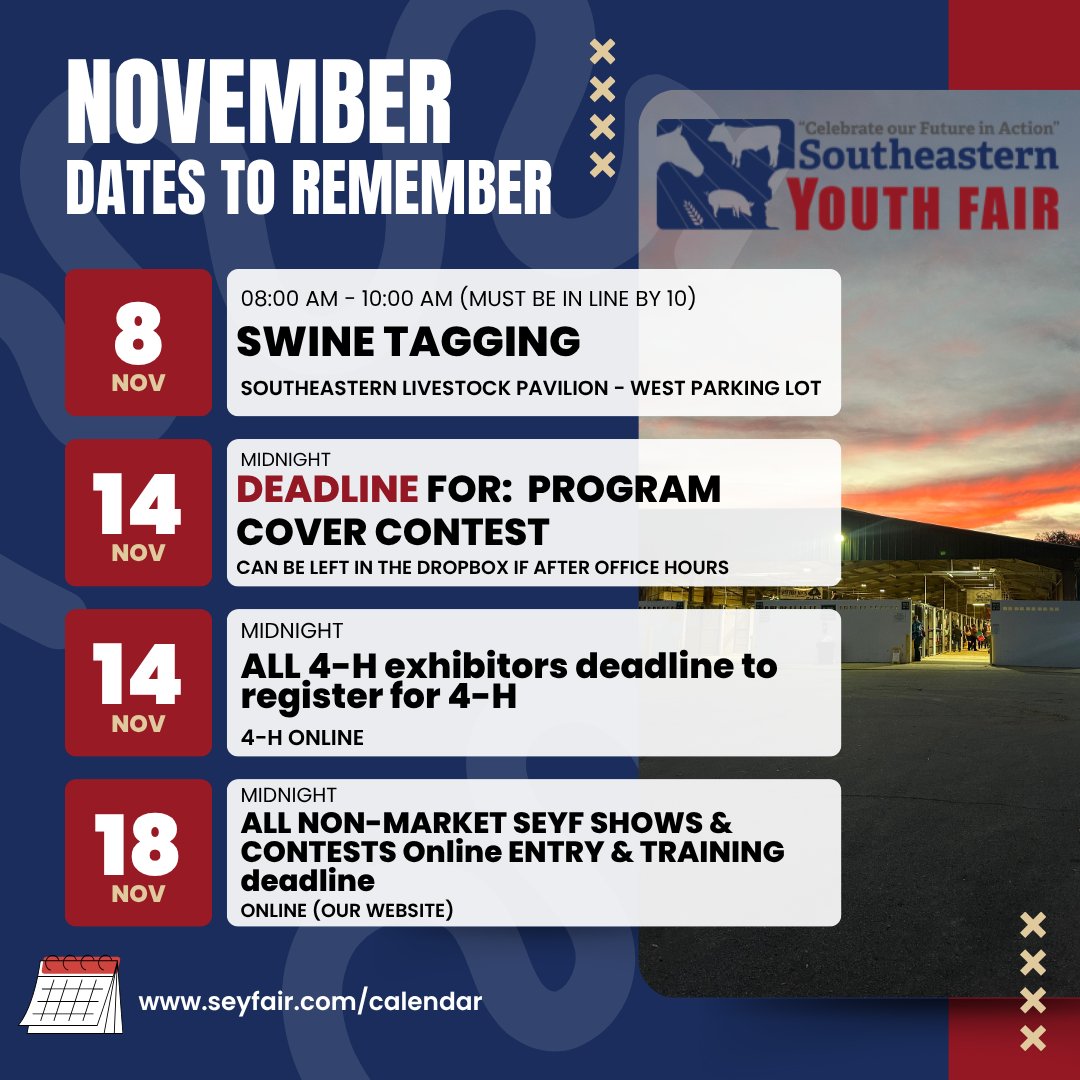 For your family calendars:  😍