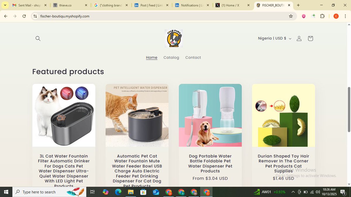 TechSquadDev's tweet image. Just wrapped up a new Shopify store for pet materials & accessories
Built with love ❤️navigation, play design, and ready for global shoppers.
Always building stores that make customers feel connected. 💻✨
#Shopify #Ecommerce #PetStore #ShopifyDesign #OnlineStore #WebDesign