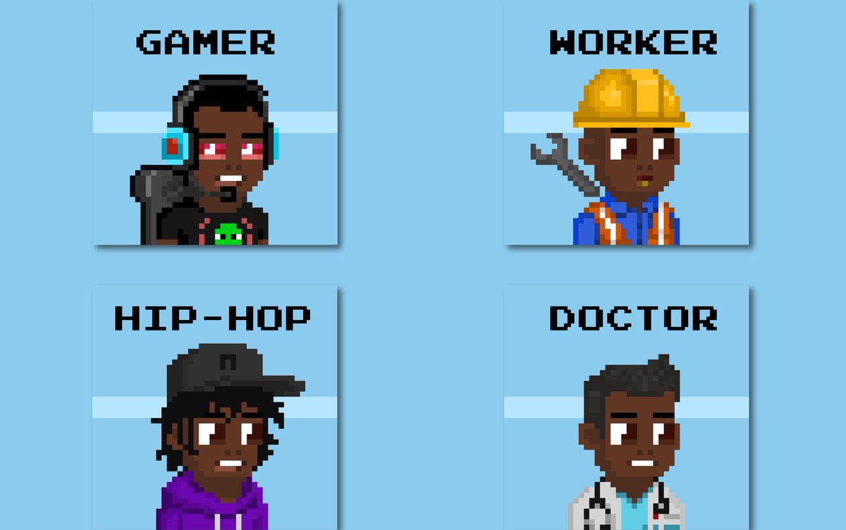 BaseBlakky's tweet image. new week new vibes 
building on @base 
keep based be a legend
get wl drop address it&apos;s a #FreeMint 

Blakky new traits unlocked all very #base&apos;d🟦