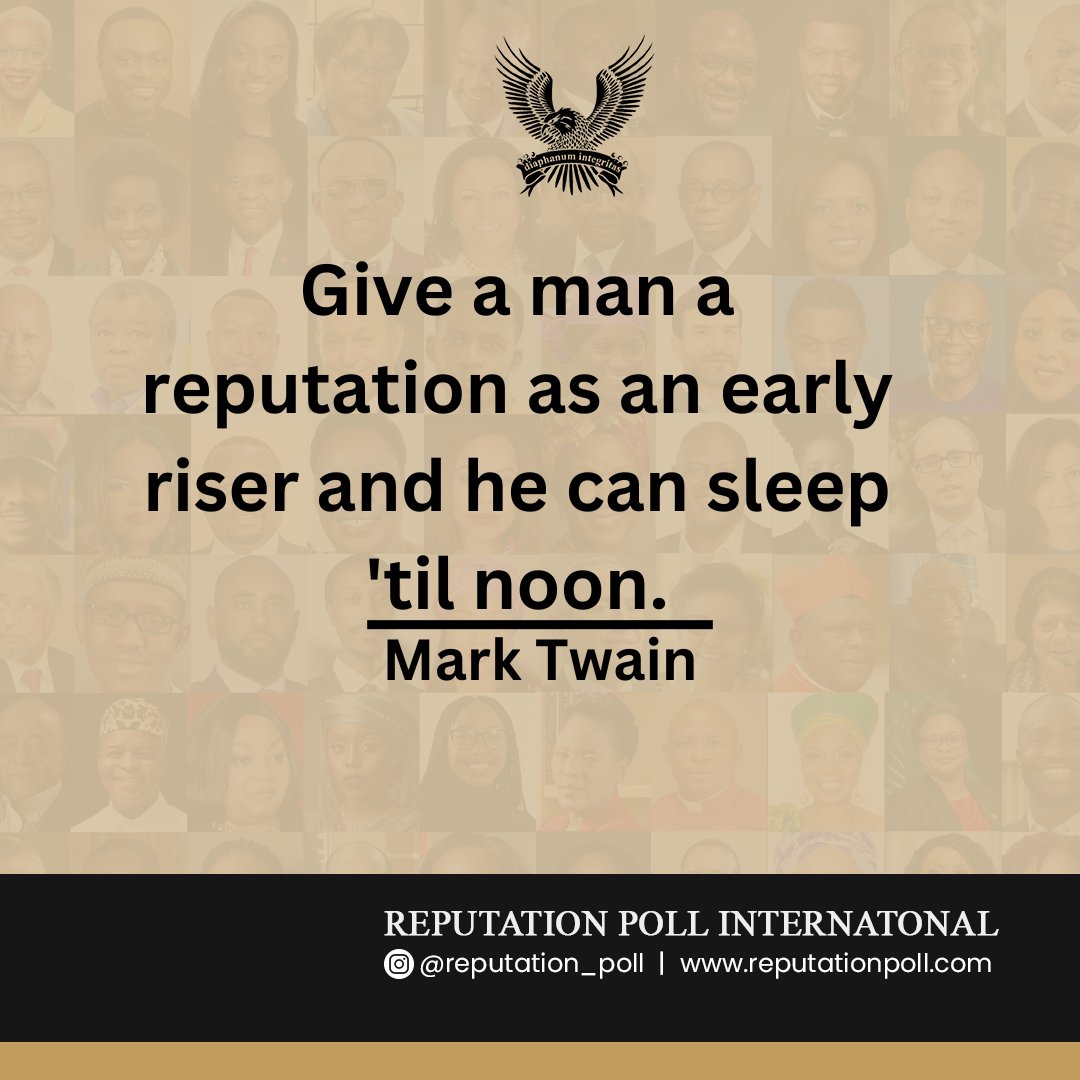 reputationpoll's tweet image. Reputation is powerful;  It speaks even when you’re silent.
A strong reputation can open doors, command trust, and create opportunities long before you take action. 

Build it wisely; it’s your most valuable asset.

#ReputationPoll #Leadership #Trust #Influence…