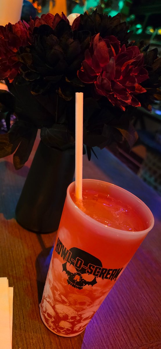 pageymoon's tweet image. My friend heard @ToddGilliland_ liked lemon drops so she went to Howl-O-Scream and got a lemon drop (spooky style).
