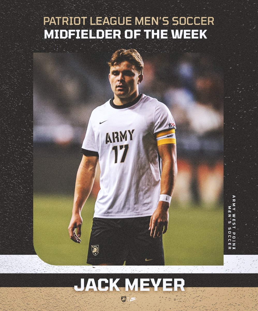Playmaker 🎯

Jack Meyer has been named Patriot League Midfielder of the Week! 

#GoArmy