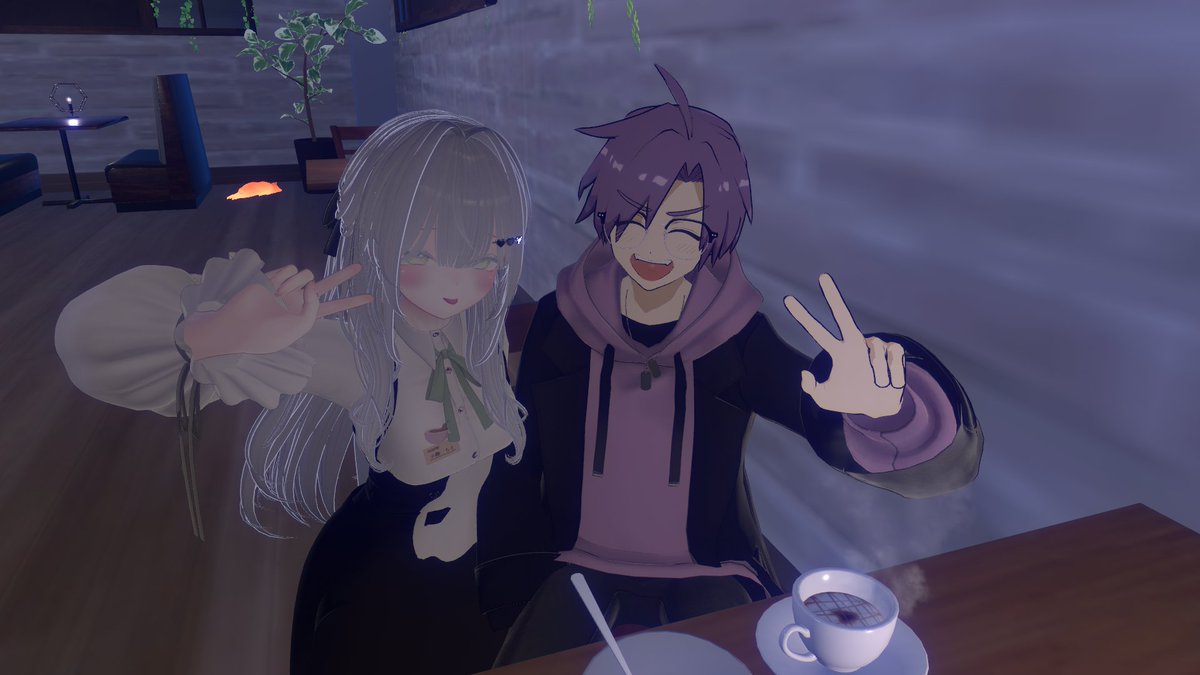 desupa0098's tweet image. #TRIANGULAR_VRC
初めてTRIANGULARへ行ってきました！
元カノと話す第一ローテと一目惚れされた人と話す第二ローテがあって非常に楽しかったです！色んな話題が飛び上がりつつRPしながら話せて楽しかったです！

さくらさん、ちえさん、ありがとうございました！