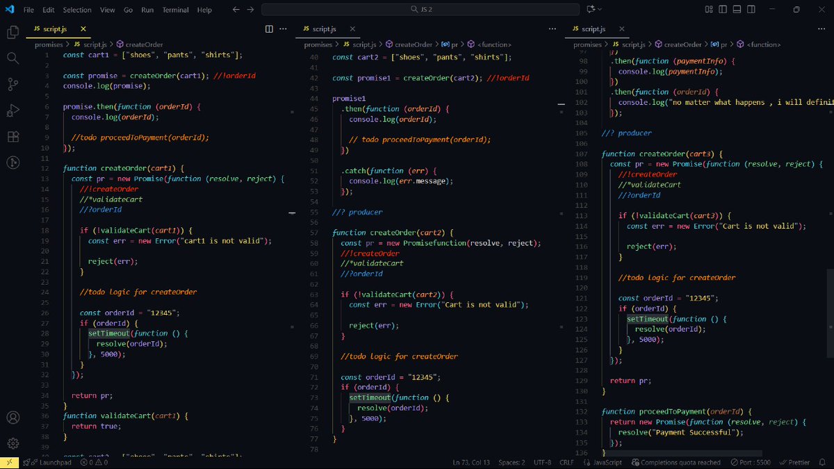 _vedansh_saini's tweet image. ๐ Day 27/100 #100daysofcode
โ
Revised JS (Promises & Async Await)
โ
Appwrite Backend React Project
๐น Database/File Upload/Custom Queries
๐น Configure Redux Toolkit
BUILD BUILD BUILD ๐ฅ๐ฅ๐ฅ
#javascript #reactJS #buildinpublic #letsconnect