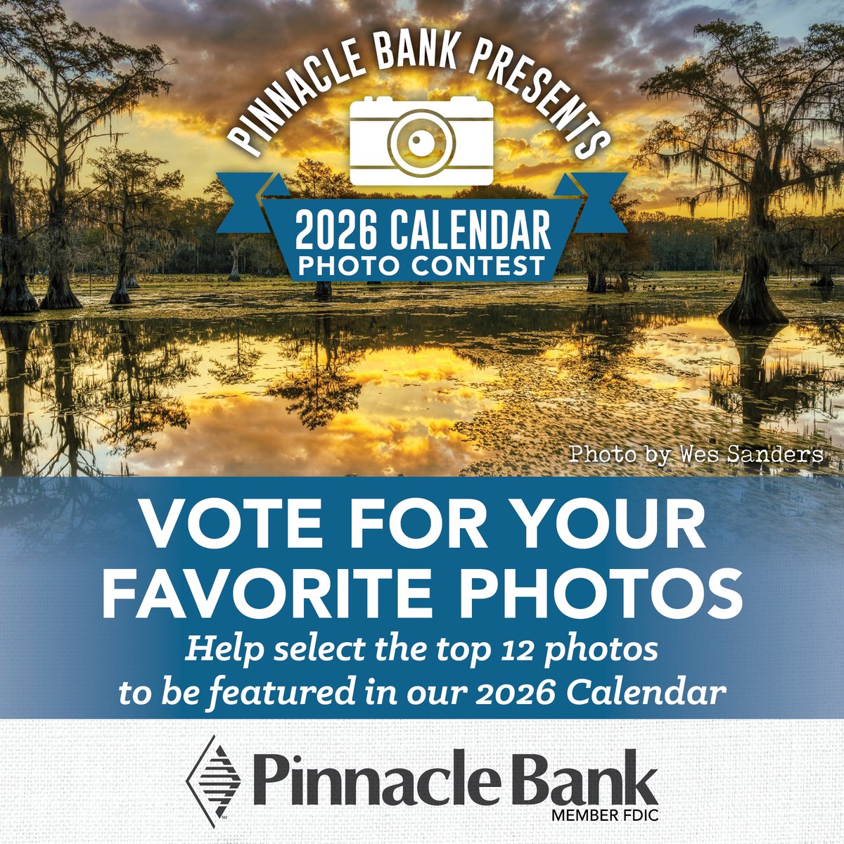 There's a few days left to vote!

Check out the Sunrises &amp; Sunsets and Miscellaneous finalists in the 2026 Pinnacle Bank Texas Calendar Contest. 👍 or ❤️ your top picks by Oct 15 at 4:30 PM!

Links to the photo albums:
☀️ trst.in/ZayPXg
✨️ trst.in/Lxqb24