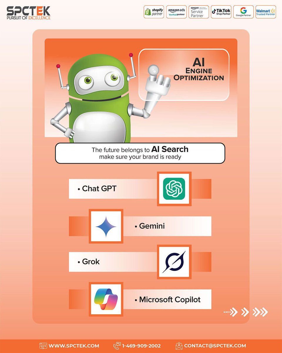 spctekglobal's tweet image. Be visible in the AI era—AI SEO keeps you relevant where users search today.
#AIOptimization #FutureOfSEO #IntelligentSEO #SmartSEO #AIContentSEO
spctek.com/ai-seo-service…