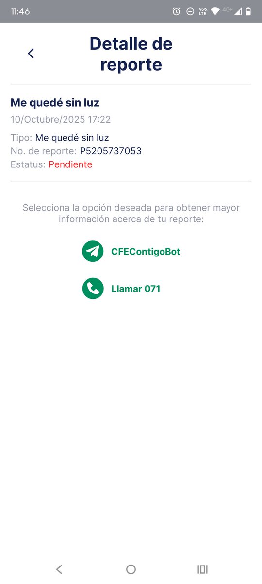 hecoronadoi's tweet photo. Tío @CFEmx @CFE_Contigo   levanté un reporte y hoy me dicen que no hay ningun reporte, me hicieron levantar otro reporte y no se cuanto tarden, en call Center deben tener mucho trabajo que quieren despachar te rápido sin revisar el nuevo número de reporte es P5205739837 https://t.co/3FghZhbhg9