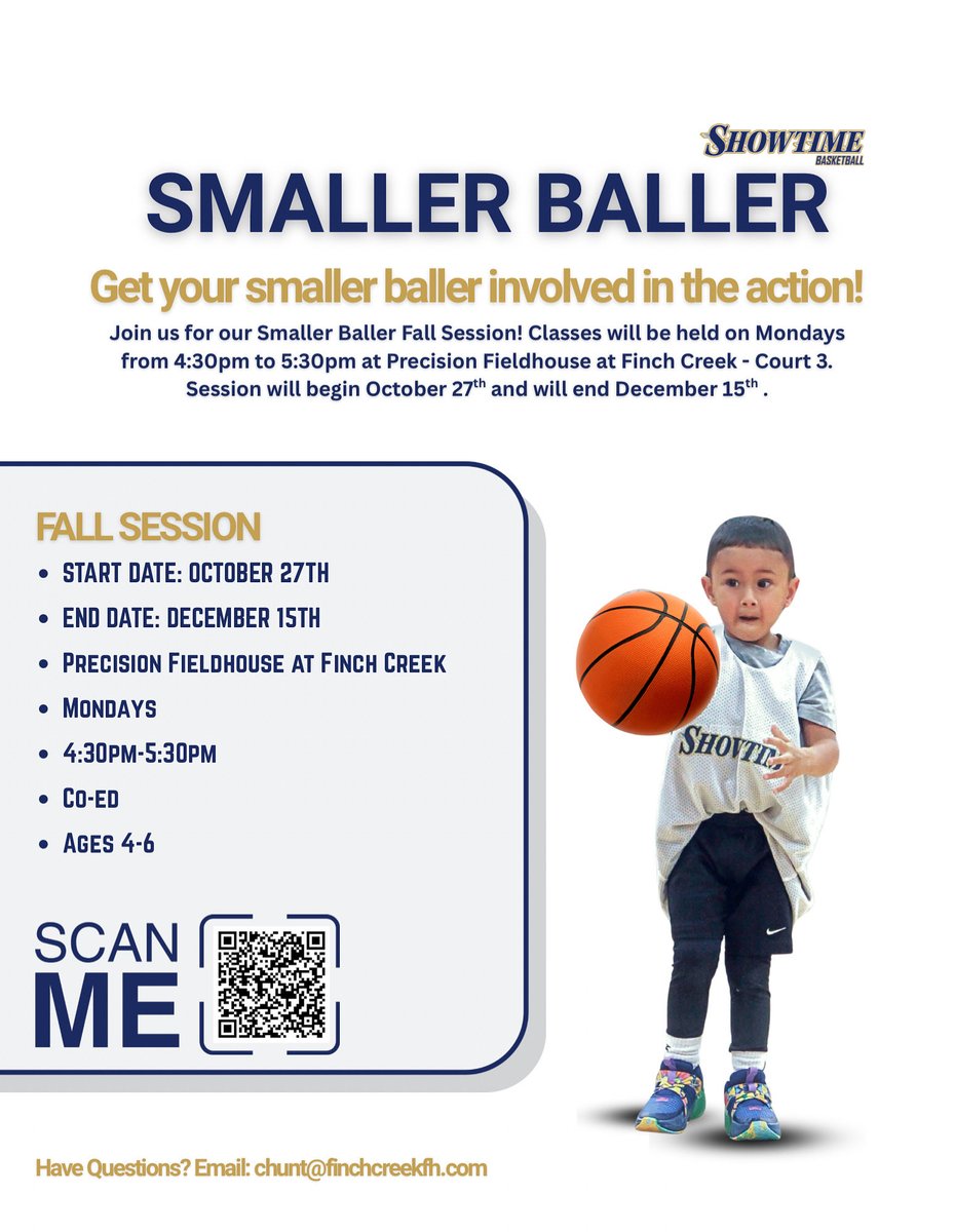 Smaller Baller begins in 14 days! Get your smaller baller into the action!
