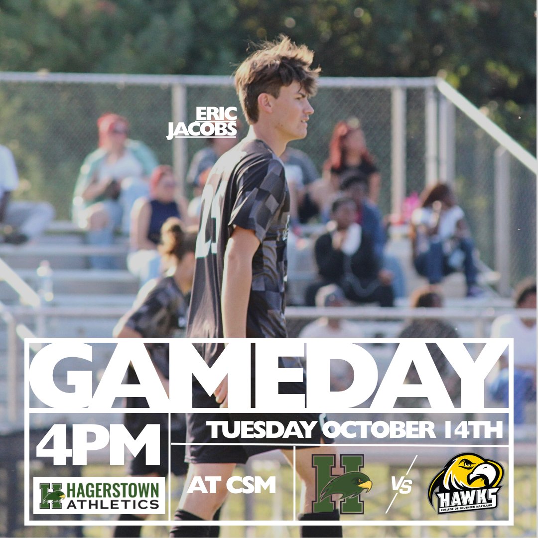 HAWKS X HAWKS.

⚽HCC Women's Soccer followed by Men's Soccer
📆TODAY-Tuesday, October  14th, 2025
⏰2PM/4PM
🆚College of Southern MD @csmhawksathletics
🏟 CSM Soccer Field
📍8730 Mitchell Rd, La Plata, MD 20646
💻youtube.com/@CSMDTube/stre…