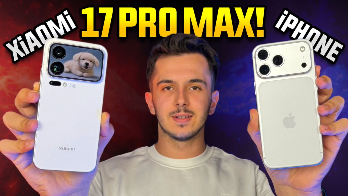 shiftdeletenet's tweet photo. İki amiral gemisi karşı karşıya! Xiaomi 17 Pro Max vs iPhone 17 Pro Max karşılaştırması 👇
https://t.co/pLzxioIDSb https://t.co/B6VfJc6aLf