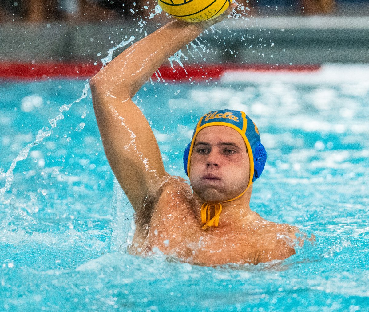 MPSF West/S&amp;R Sport Newcomer of the Week (Oct. 13):   
Jackson Harlan <a href="/UCLAWaterPolo/">UCLA Water Polo</a> 
Photo by: <a href="/UCLAAthletics/">UCLA Athletics</a> 

*Helped No. 1 UCLA to its 21st-straight win with a goal in a 23-10 win over No. 13 Princeton. 

<a href="/srsportaquatics/">SR Sport</a>

srsport.com/delfina-custom… 
srsport.com/malmsten/