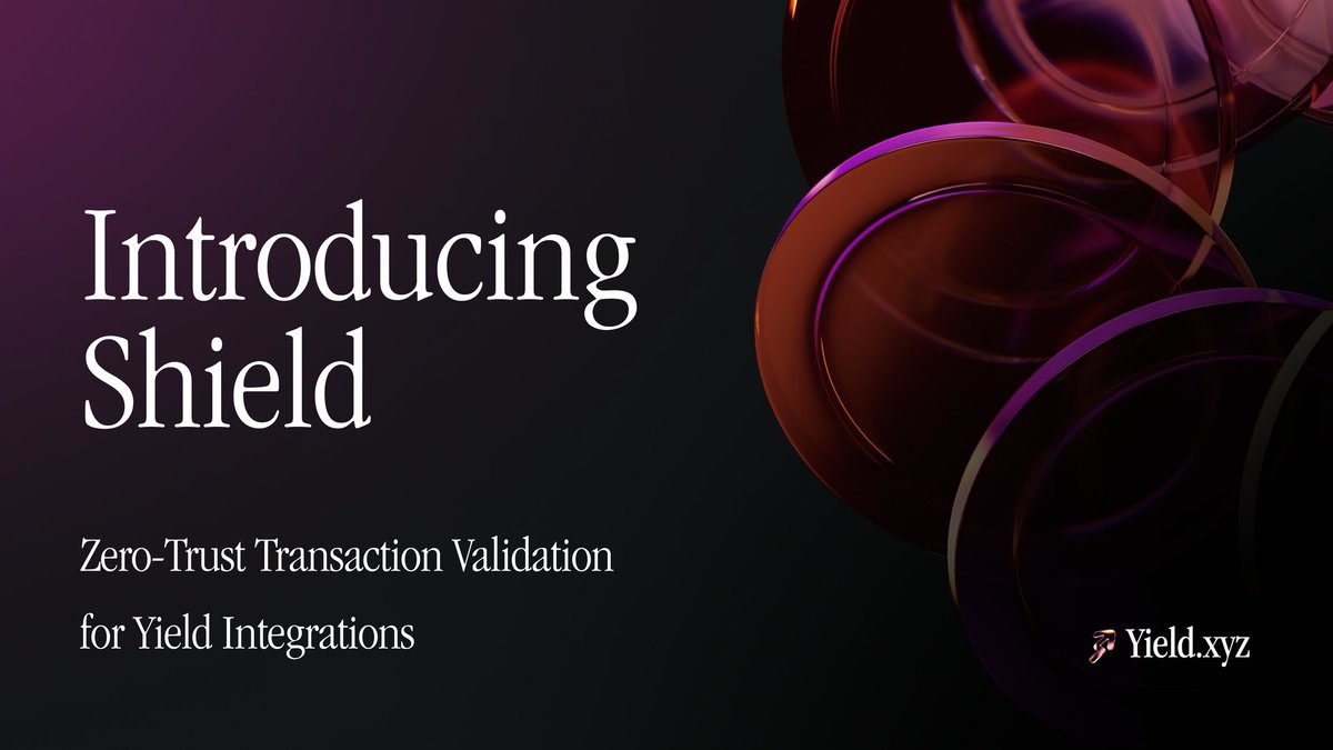 Users shouldn’t need to trust that every transaction is safe.

They should be able to verify it.

That’s why we built Shield (1/5) 🛡️