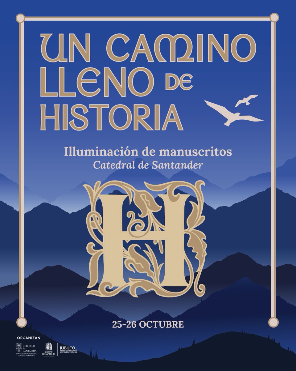 CLebaniego's tweet image. 📜 Taller de Iluminación de Manuscritos | 25-26 OCT, Santander
Descubre cómo los antiguos escribas decoraban iniciales con pan de oro y tintas naturales.
Inscripción gratuita y obligatoria.
📜 Manuscript Illumination Workshop | OCT 25-26, Santander.
Free registration.
