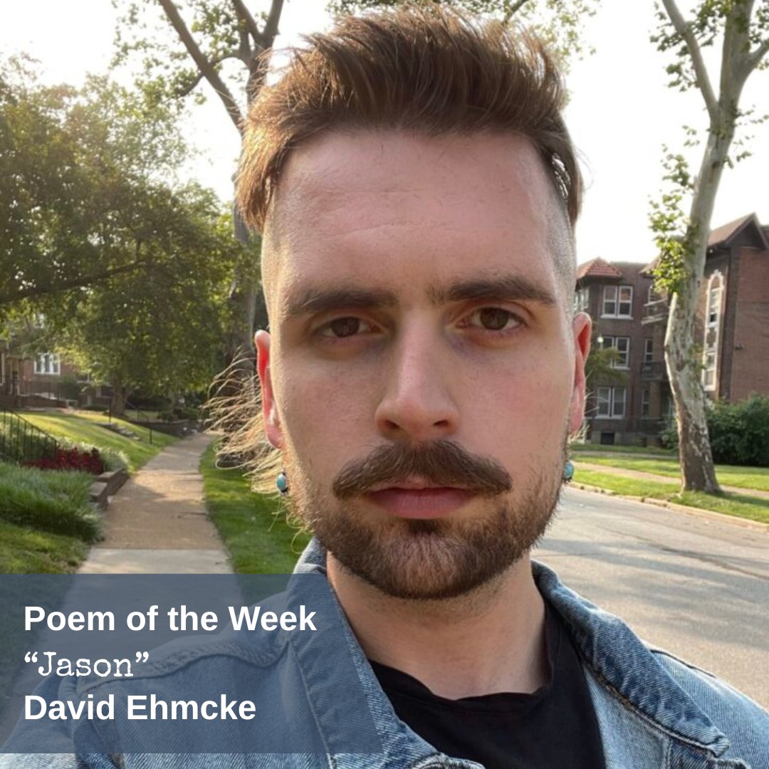“Jason” by David Ehmcke is our Poem of the Week.

Read the poem and the artist's statement here: 
missourireview.com/jason-by-david…
