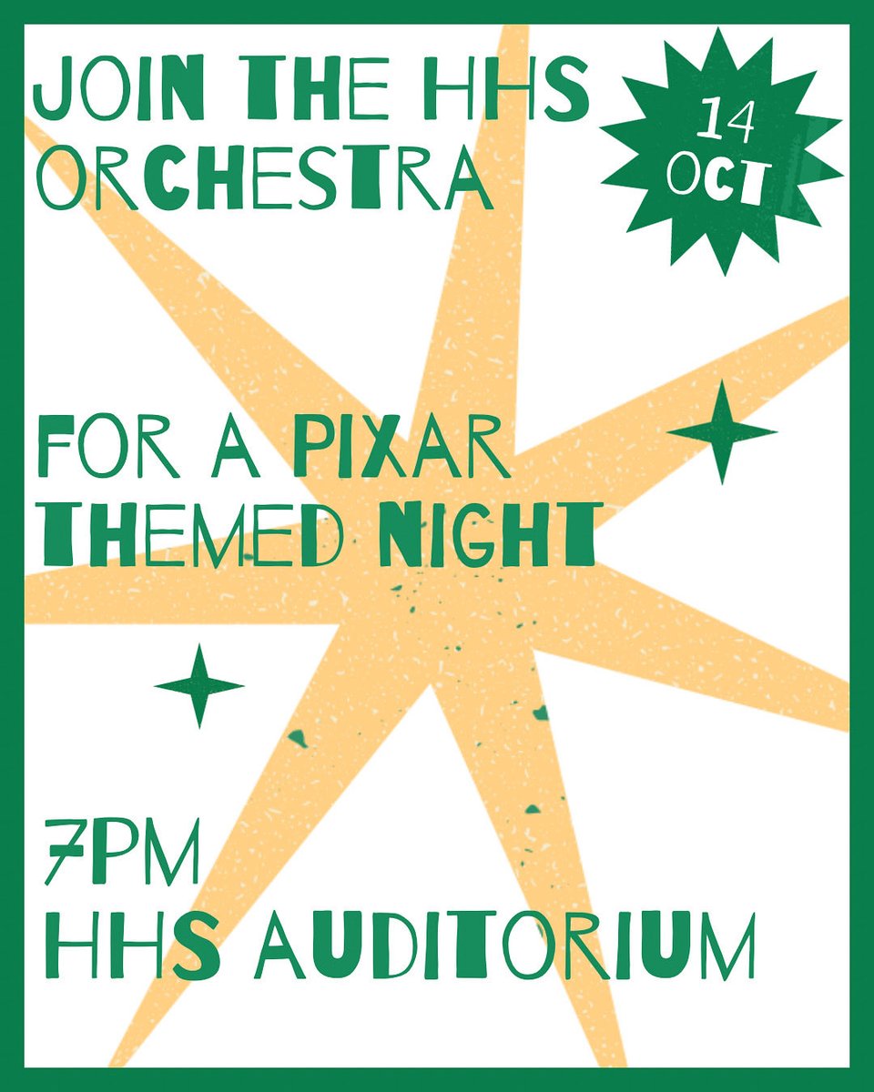 HudsonHSMusic's tweet photo. Join us as we celebrate 30 years of Pixar films and music! https://t.co/OSDbCcaknj