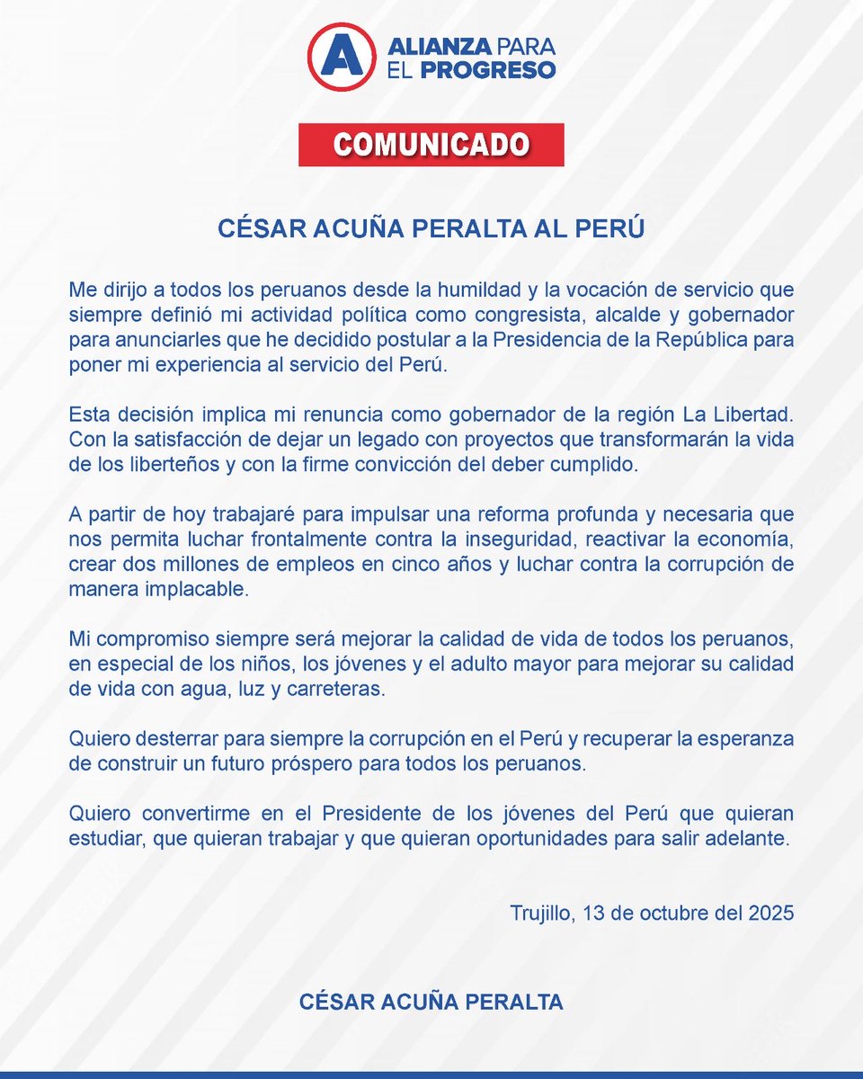 COMUNICADO ‼️