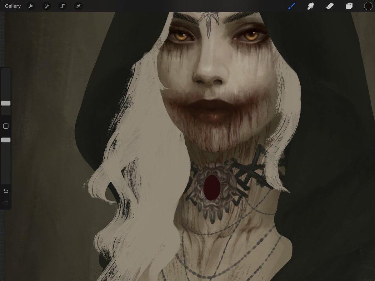 cyraeiart's tweet photo. bela wip for spooky month https://t.co/d0bfb74liF