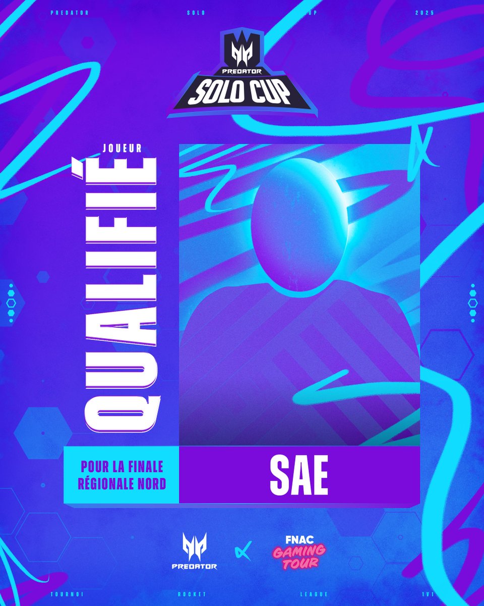👏 Dernier qualifié pour la région Nord de la <a href="/PredatorFrance/">Predator Gaming 🇫🇷</a> Solo Cup : 🇫🇷 sae !

Il décroche son ticket au terme d’un sweep ultra serré, et sera présent ce dimanche 19 octobre à la <a href="/Fnac/">Fnac</a> Paris Ternes pour la finale régionale nord ! 🤠🚀