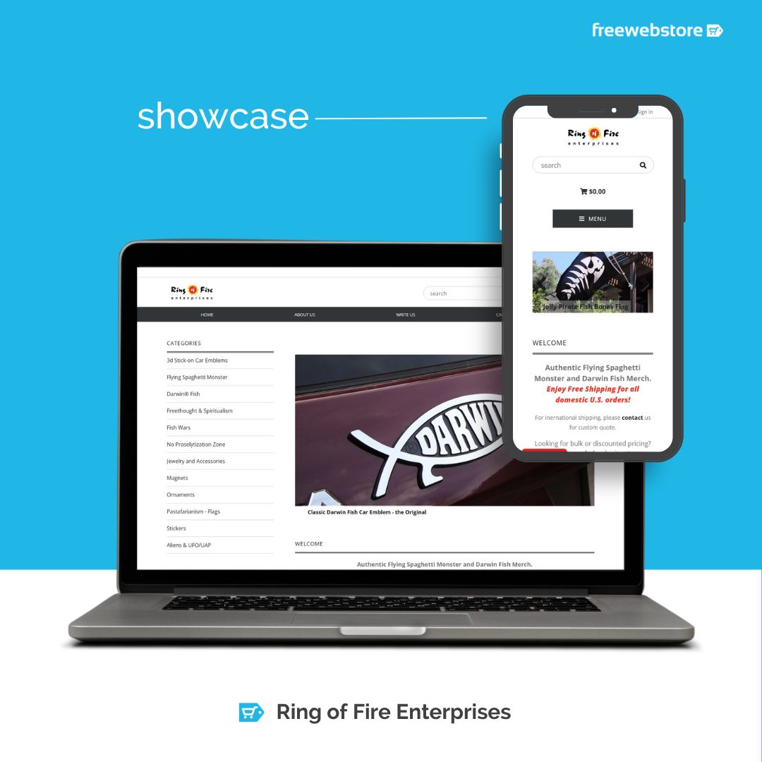 A small shop for smart rebels, secular thinkers, and those who laugh at dogma while imagining something better.  Ring of Fire Enterprises have a lovely store!