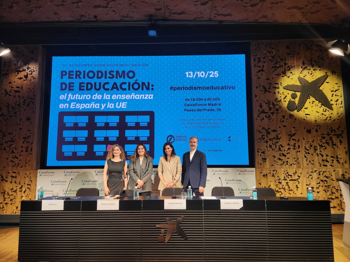 fape_fape's tweet image. Finaliza la segunda jornada de FAPE, en este caso dedicada al #Periodismoeducativo, que ha tenido lugar en @CaixaForum con la colaboración de @FundlaCaixa

Si no has podido asistir, el video está disponible en youtube.com/live/EYH7iuF2Z…