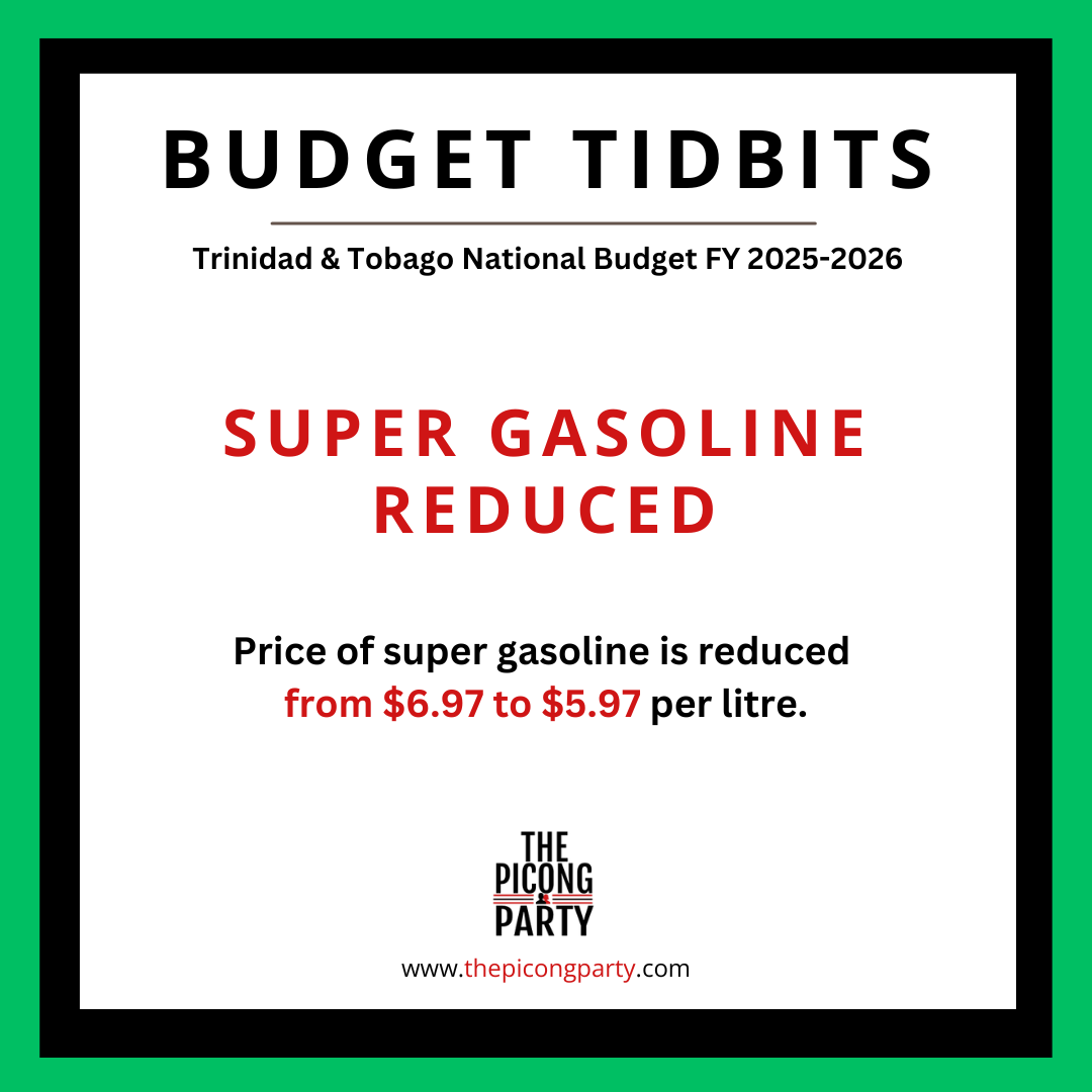 thepicongparty's tweet photo. #TTBudget: Super Gasoline Price Drops by $1
Finance Minister Tancoo has announced a $1.00 reduction in the price of super gasoline, bringing it down from $6.97 to $5.97 per litre.
#ThePicongParty https://t.co/uKPH1E1cWH