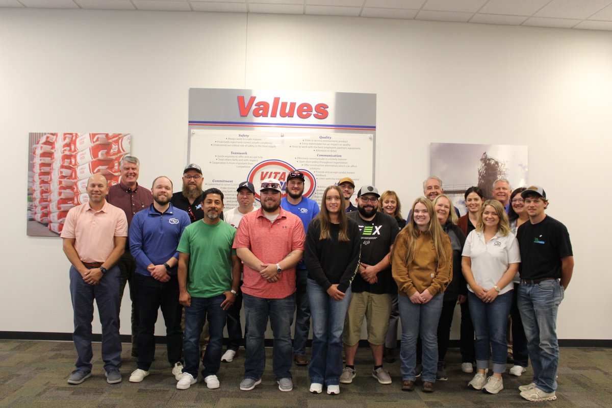 Vita Plus welcomes our new employee-owners who participated in the New Employee Ownership Program. Employees were able to learn more about Vita Plus and meet fellow employees across the company! #workwithvp