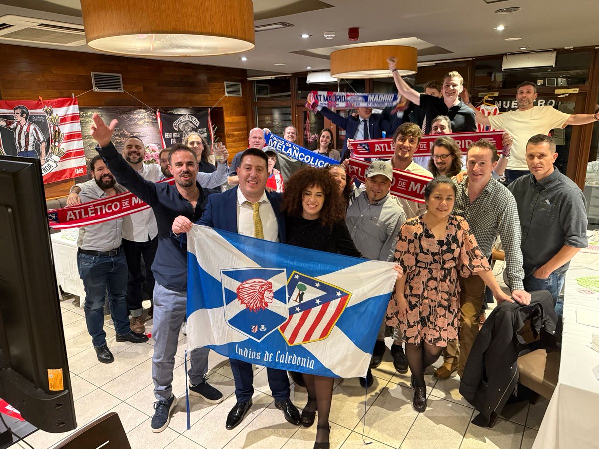 IndiosCaledonia's tweet image. Fantastic weekend of our 9th anniversary! Next year 10 years already! 🇦🇹🏴󠁧󠁢󠁳󠁣󠁴󠁿

Un gran fin de semana en nuestro 9 aniversario! El próximo año, 10 años ya! 🇦🇹🏴󠁧󠁢󠁳󠁣󠁴󠁿

#Atleti #AúpaAtleti #ForzaAtleti #AtléticosPorElMundo #Edinburgh #Scotland