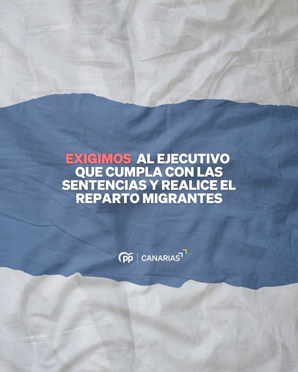 📢 Sánchez utiliza la inmigración con fines políticos.
El Gobierno de España incumple la ley al no derivar a los menores desde Canarias.

Canarias ha sido paciente, pero no puede seguir sola ante la presión migratoria.

👉 Exigimos que se cumplan las sentencias y se reparta la