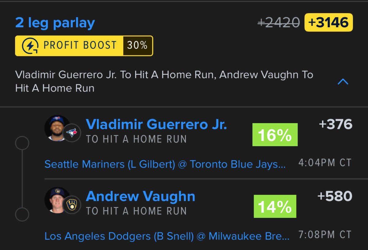 SmartPicksPro's tweet image. 💣 MLB Home Run Lotto (+3,146)
Access All HR Hit Rates ⬇️
📊 flashpicks.bet/smartpicks
