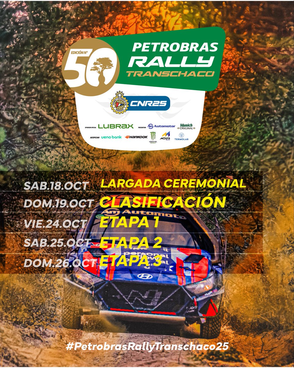rallypy's tweet photo. Allá en donde nos sentimos niños en Parque…
Allá en donde se pide disculpas y no permiso para ir…
Allá en donde nuestros héroes defendieron el país con su vida…
Allá… !A la carrera más difícil del mundo! 🔥🏁

¡Ahí vamos #ChacoParaguayo! 💪🏻🍃
#PetrobrasRallyTranschaco25 🏁 https://t.co/9taJ6ar9ES