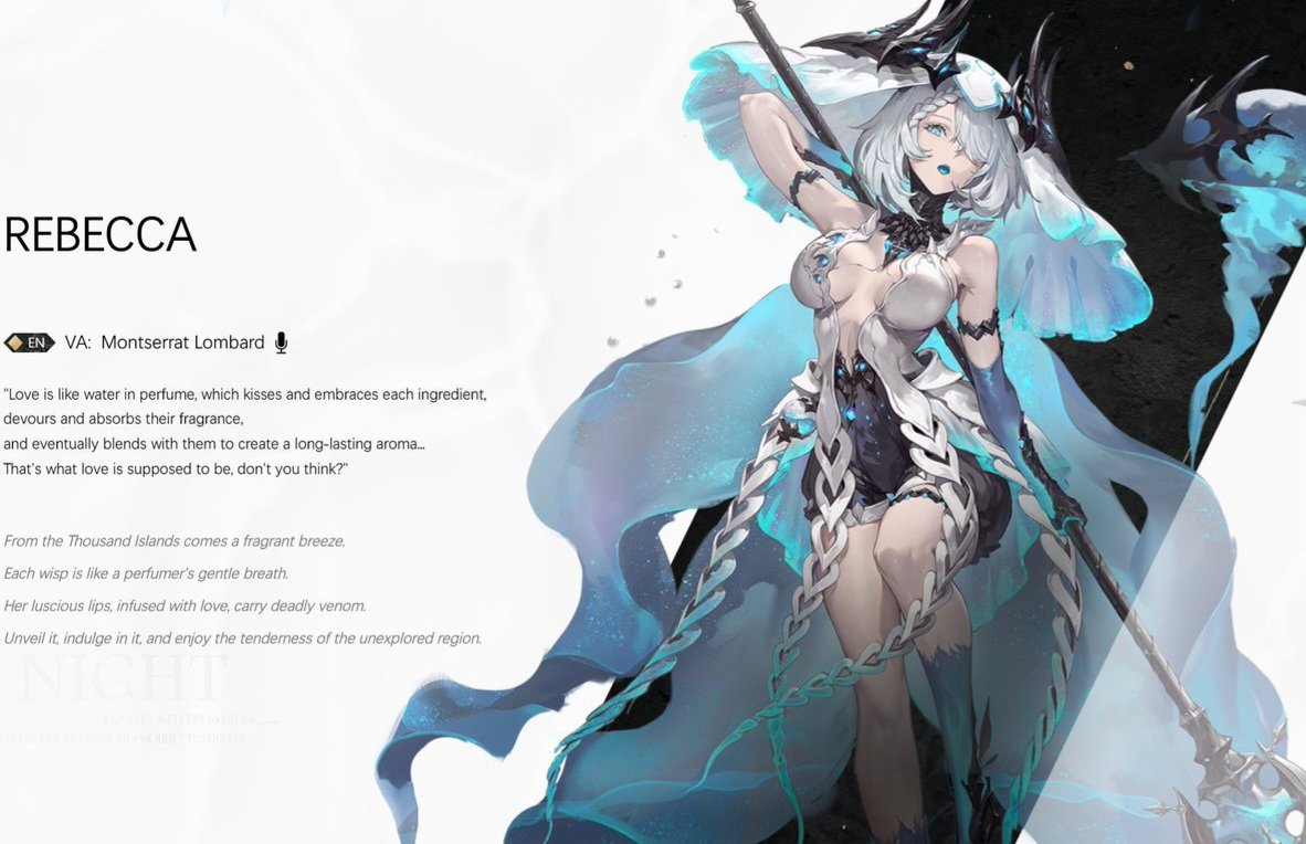 Can it be October 28th already?? 
Rebecca looks so fun to play

#DNA
#DuetNightAbyss