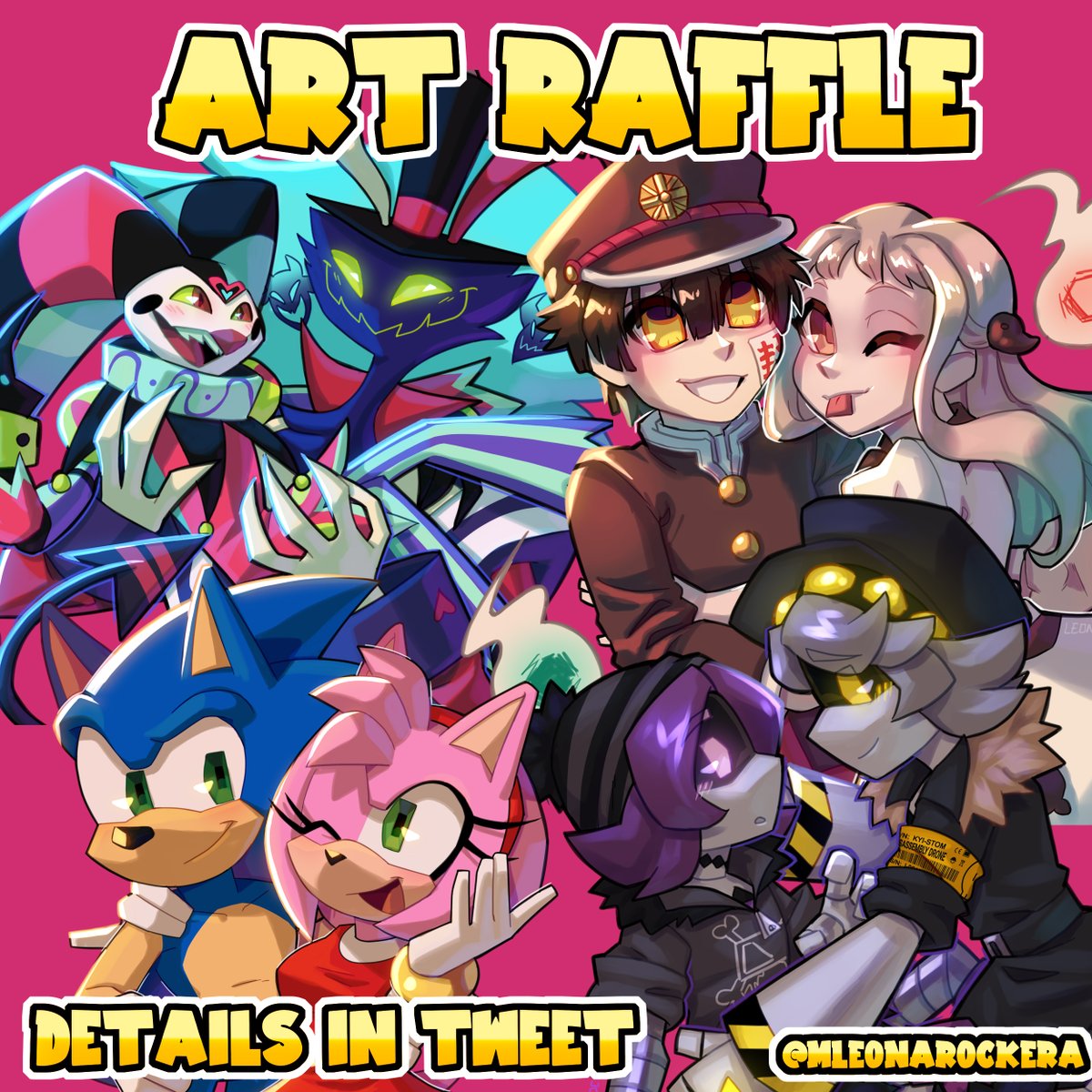 🩷💛 Almost 5K FOLLOWERS GIVEAWAY! 🩷💛

I'm going to choose a character and draw it full body.

1. Follow me 🫶
2. Retweet this post 🔁
3. Comment with your character reference! 🎨

✅SONIC, MD, ANIME, FURRY, ETC.
Ends when I get 5k followers✨

#Raffle #DigitalArt