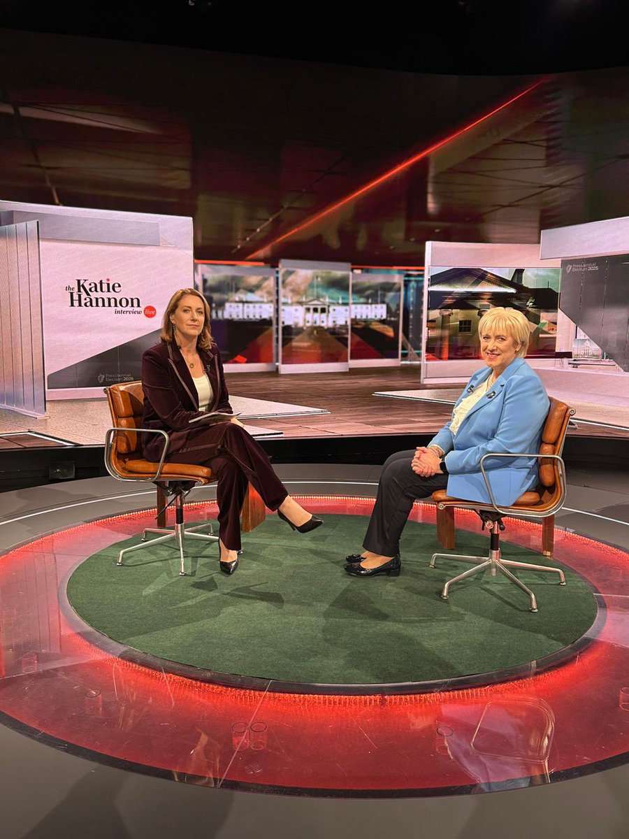 RTEOne's tweet photo. The #KatieHannon Interview Live with Heather Humphreys right now on @RTEOne &amp; @RTEplayer 📺 https://t.co/eHUUIVkEdD