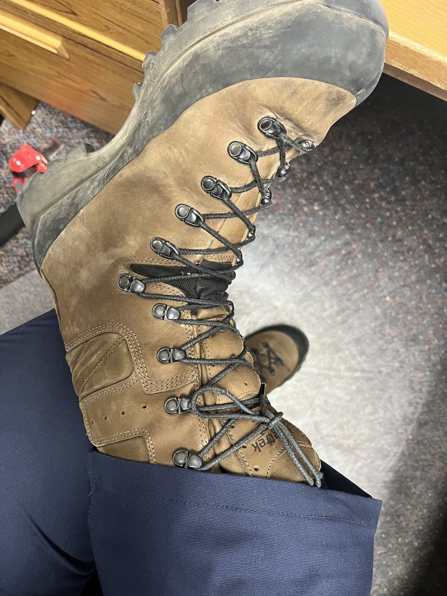 Broke out the hunting boots today. Stuck in the office reviewing plans.