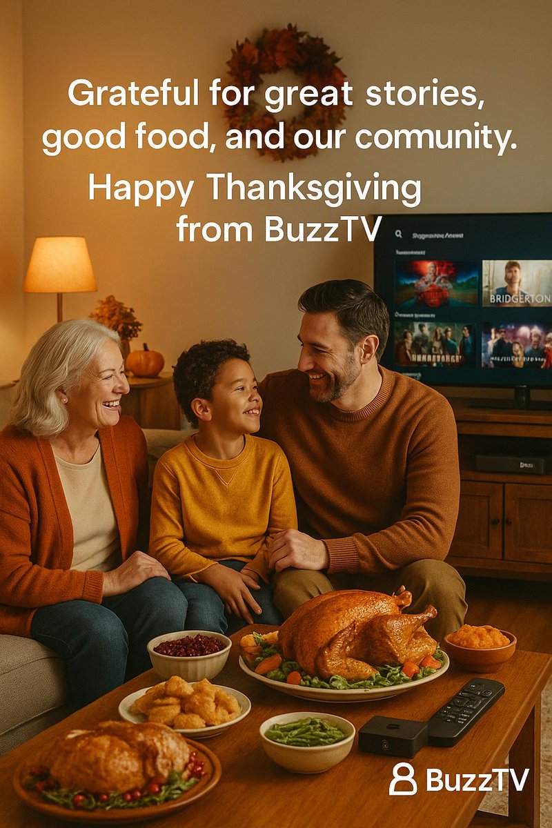 Grateful for great stories, good food, and our community. 

Happy Thanksgiving from BuzzTV.