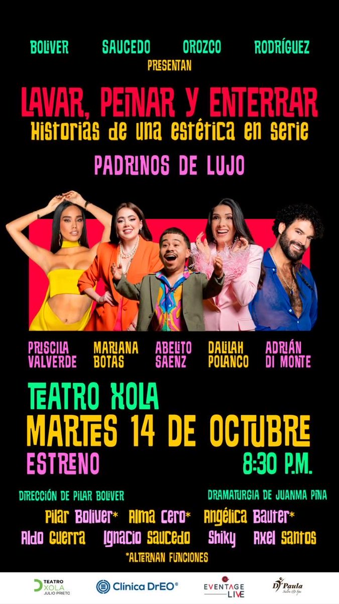 TEATRO XOLA (@teatroxola) on Twitter photo ¡Regresa Lavar, Peinar y Enterrar y con padrinos de lujo!
¡El teatro Xola se pone muy famoso para llenar su día de teatro!
Boletos taquilla y ticketmaster
¡Te esperamos! ¡Regresa Lavar, Peinar y Enterrar y con padrinos de lujo!
¡El teatro Xola se pone muy famoso para llenar su día de teatro!
Boletos taquilla y ticketmaster
¡Te esperamos!