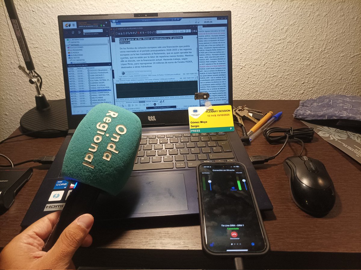 Os contamos en directo en @ORM desde Bruselas en NOTICIAS TARDE con Teresa Blanco qué infraestructuras hidráulicas se van a reprogramar con 24 millones de euros de Fondos FEDER tras el anuncio del <a href="/regiondemurcia/">Gobierno de la Región de Murcia</a> en el Parlamento Europeo