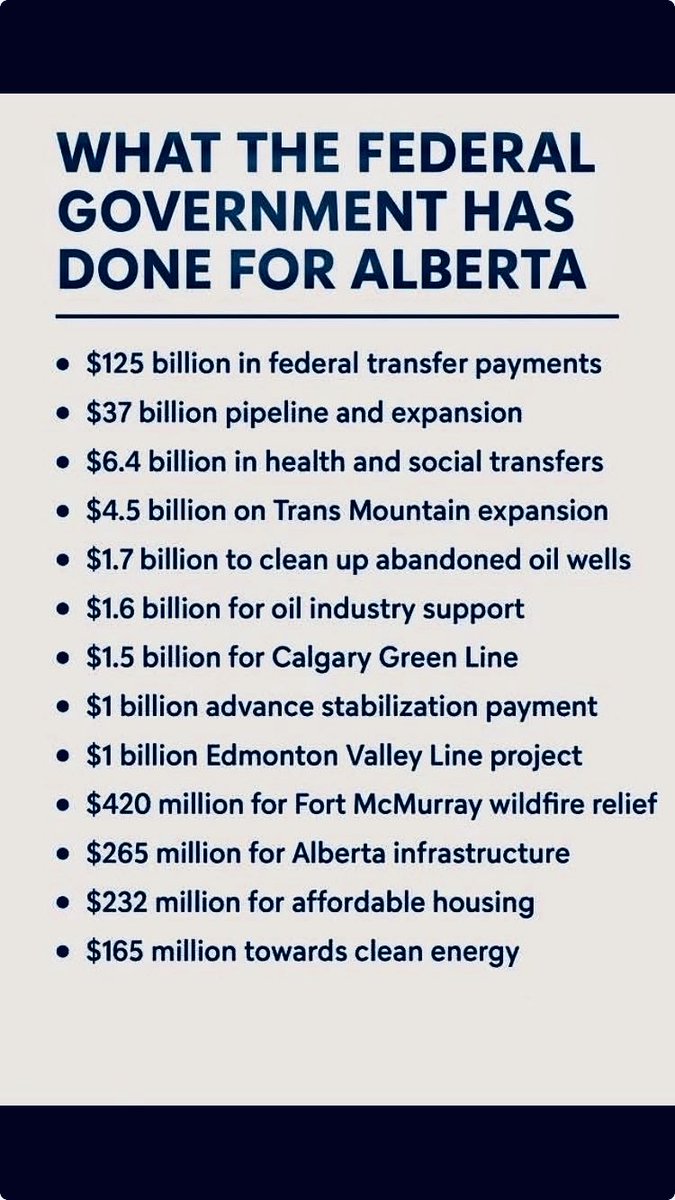 5150Inprogress's tweet image. Refuse EVERY benefit Canada gives you then. Don’t use ANYTHING Canada GAVE Alberta. And also, leave.