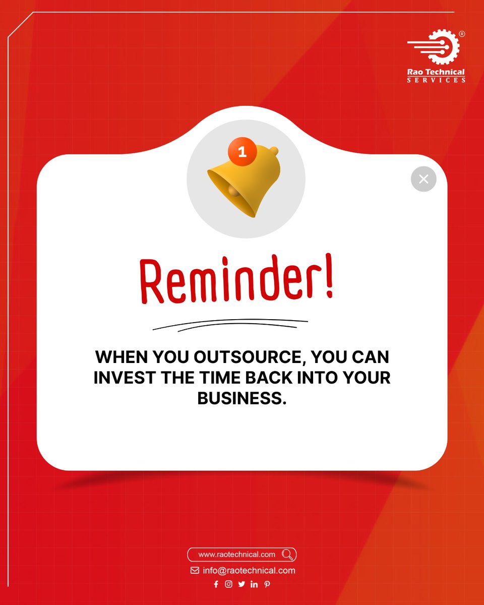 raotechnicalser's tweet image. ⏳ Time is your most valuable asset.
Outsource your manpower needs and reinvest those hours into what matters most — growing your business 📈
#Reminder #outsourcedevelopment #InvestSmart #Invest #BusinessSupport #businessProposal #businessmindset #raotechnicalservices