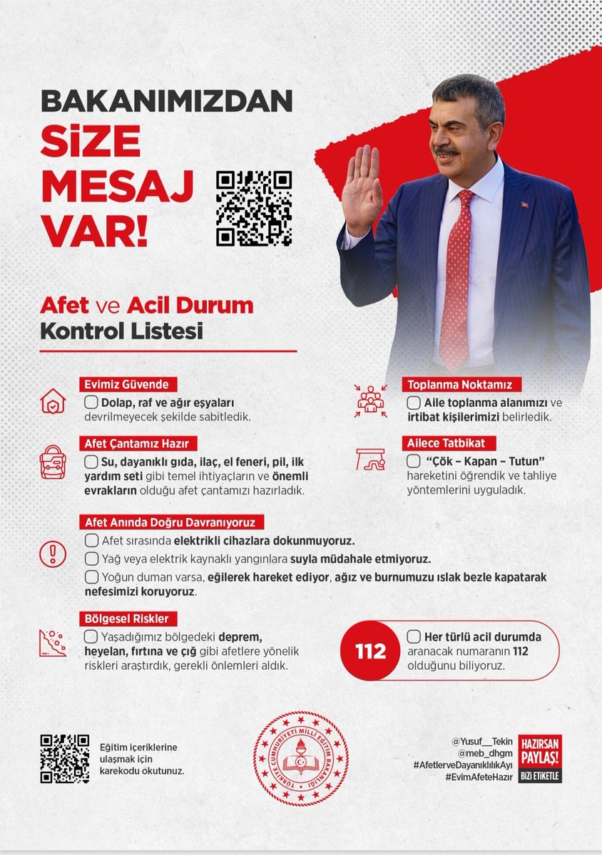 19Yesilli's tweet photo. 13 Ekim Dünya Afet Azaltma Günü ve Bakanlığımızın Ekim ayı teması doğrultusunda deprem-tahliye tatbikatımızı gerçekleştirdik.Ayrıca "Afet ve Acil Durum Bilgi Kartlarını" velilerimize ulaştırdık
@tcmeb 
@ali_eyyupkoca 
@MstfaKAHRAMAN 
@Yesillimem1 
@SuleymnAKIN 
@halefblt https://t.co/o1Kjx8Ww34
